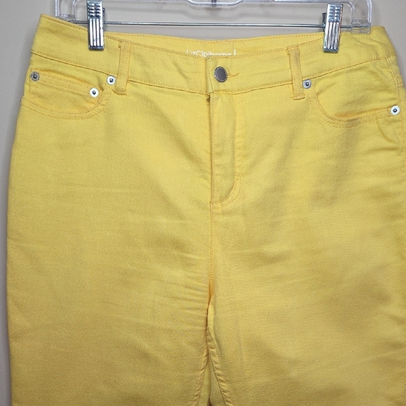 Liz Claiborne Yellow Ankle Jeans Jackie. - Picture 2 of 15
